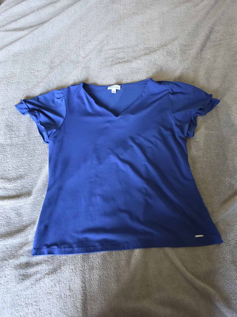 Calvin Klein Royal Blue V-Neck Short Sleeve Tee